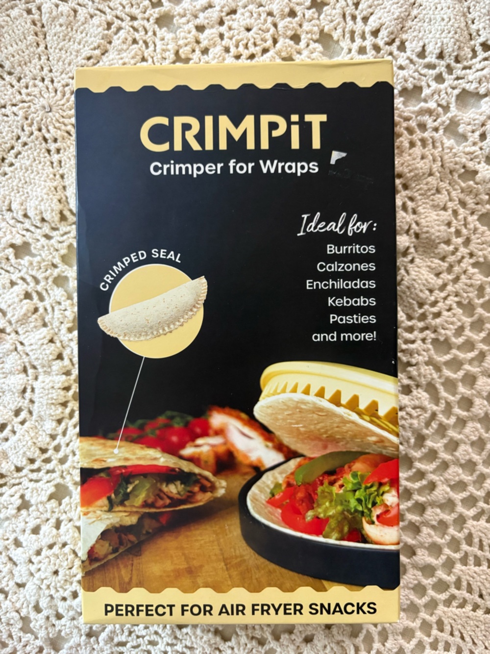 Crimper for Wraps in Black and Yellow